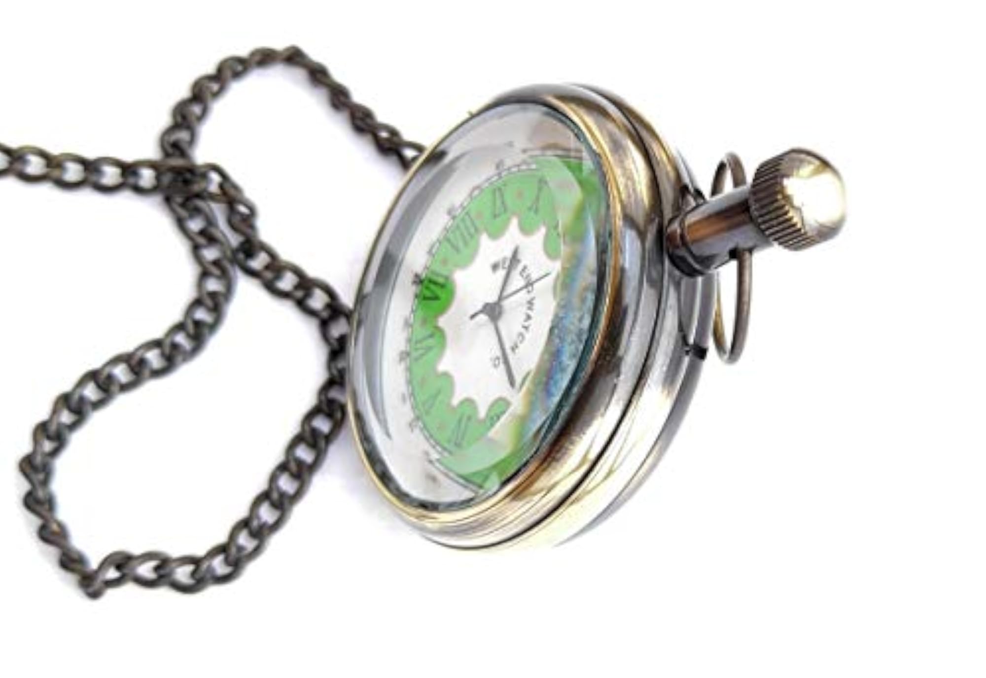 Royal Gold Brass West End Antique Pocket Watch, Premium Gift